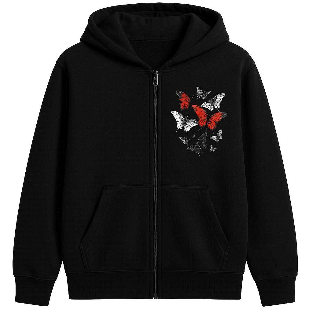 Nocturne Bloom Zip Hoodie