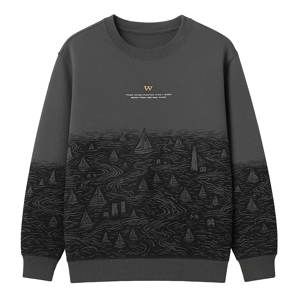 Green sweatshirt on a white background