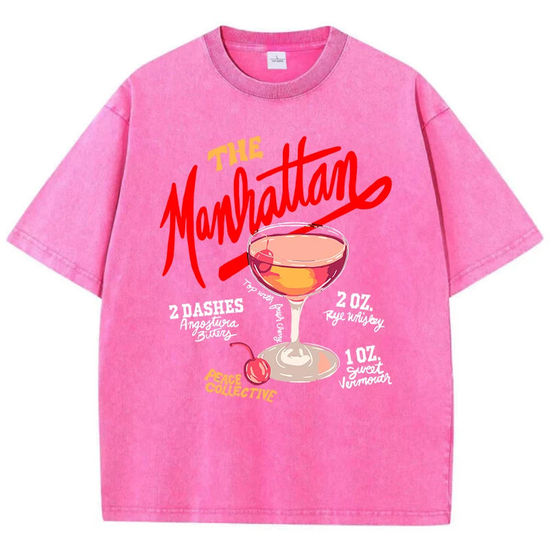 Cherry Manhattan Wash Tee