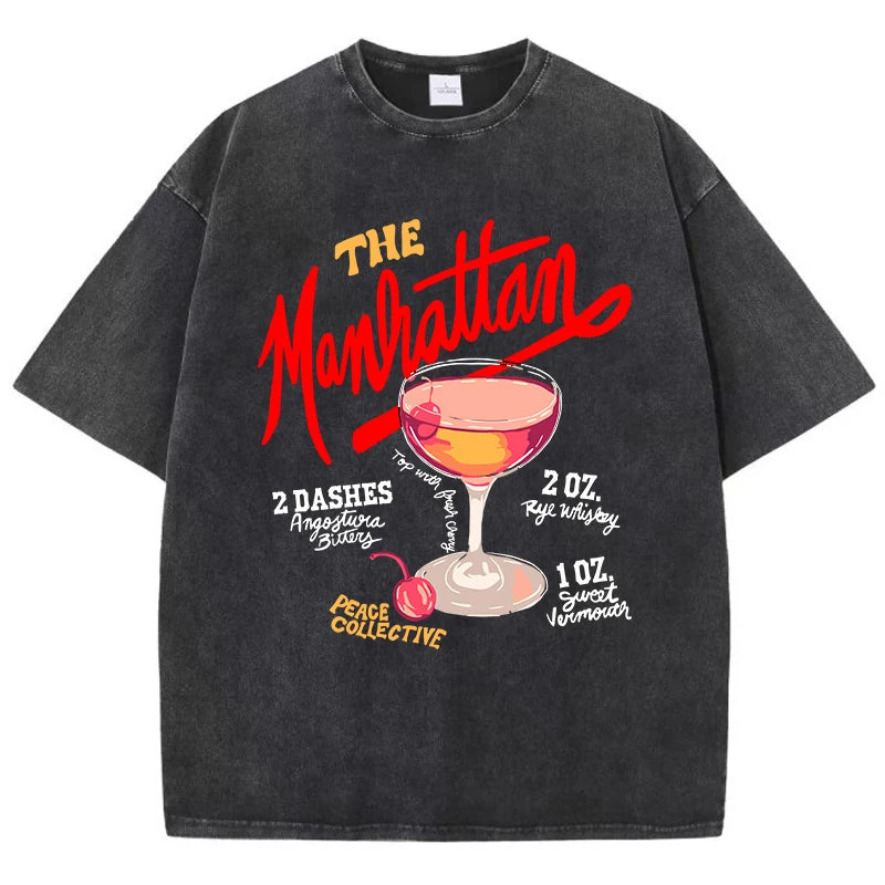 Cherry Manhattan Wash Tee
