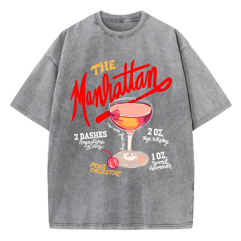 Cherry Manhattan Wash Tee