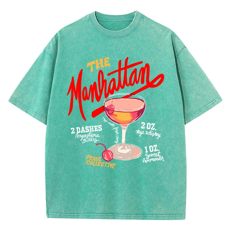 Cherry Manhattan Wash Tee