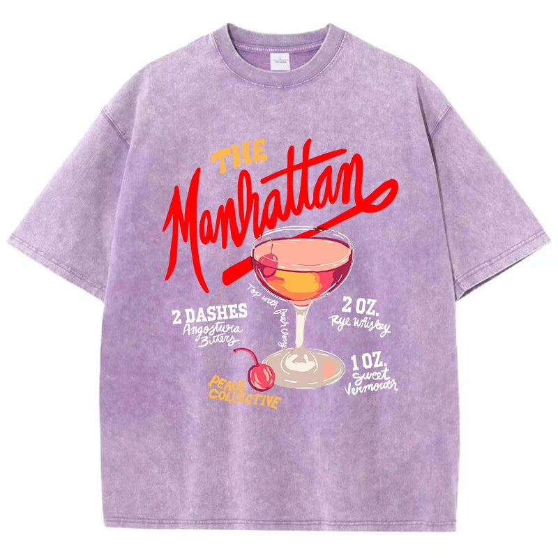 Cherry Manhattan Wash Tee