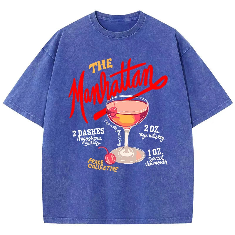 Cherry Manhattan Wash Tee