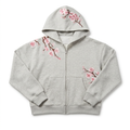 Argent Sakura Embroidered Hoodie